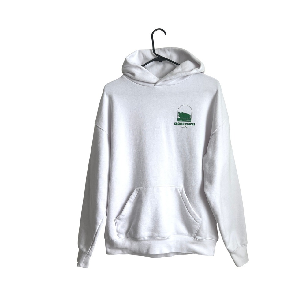 Museum of Peace and Quiet Sacred Places White Green‎ Logo Pullover Fleece Hoodie